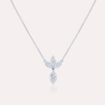 Classic Diamond Necklace with Maquise