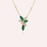 Daily Dazzle Diamond Necklace with Emerald