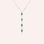 Daily Dazzle Diamond Necklace with Emerald
