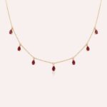 Classic Gold Necklace with Ruby