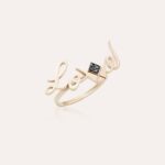 Emblem Black Diamond Ring Love