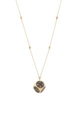 Dice Diamond Necklace with Black Diamond