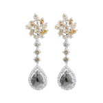 Daily Dazzle Diamond Earrings with Fancy Diamond