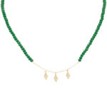 Daily Dazzle Gold Necklace with Colored Beads
