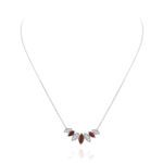 Classic Diamond Necklace with Ruby