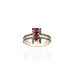 Daily Dazzle Fancy Diamond Ring with Ruby