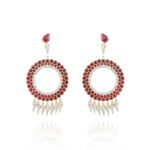 Daily Dazzle Diamond Earrings with Ruby