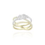 Daily Dazzle Diamond Ring with Baguette