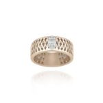 Daily Dazzle Diamond Ring with Baguette