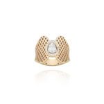 Daily Dazzle Diamond Ring with Baguette