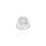 Classic Diamond Ring with Baguette
