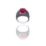 Daily Dazzle Fancy Diamond Ring with Ruby