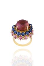 Daily Dazzle Diamond Ring with Precious Colors