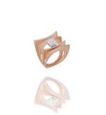 Daily Dazzle Diamond Ring with Baguette