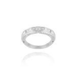 Daily Dazzle Diamond Ring with Baguette