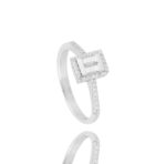Classic Diamond Ring with Baguette