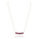 Daily Dazzle Diamond Necklace with Ruby