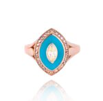 Daily Dazzle Ring Fancy Diamond with Colored Stones
