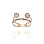 Classic Ring Diamond with Fancy Black Diamond