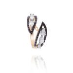 Classic Diamond Ring with Fancy Black Diamond