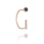 Daily Dazzle Diamond Ring with Fancy Black Diamond