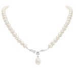 Daily Dazzle Diamond Necklace with Pearls