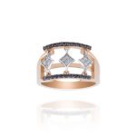 Daily Dazzle  Diamond Ring with Black Diamond