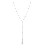 Classic Diamond Necklace with Baguette Diamond