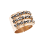 Classic Fancy Black Diamond Ring