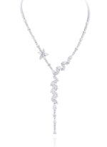 Classic Diamond Necklace with Marquise and Pear