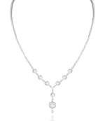 classic  Diamond Necklace with Baguette Diamond
