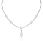 Classic  Diamond Necklace with Baguette