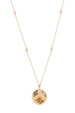Dice MOM Diamond Necklace with Precious colored stones