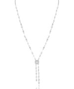Bridal Diamond Necklace with Baguette and Trapeze Diamond