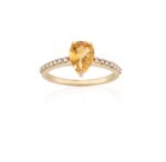 Daily Dazzle Fancy Diamond Ring with Precious Stone