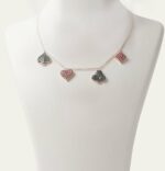 Cards Black Diamond Necklace with Ruby