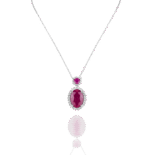 Daily Dazzle Diamond Necklace with Colored Stones