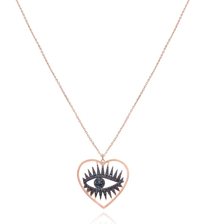 Eternal Eye Necklace, 18kt rose gold, set with fancy-cut black diamond Gold Weight: 5.1 g Black Diamond: 0.66 ct