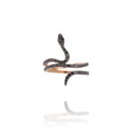 Daily Dazzle Snake Ring with Black Diamond
