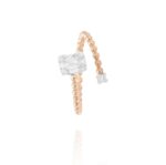 Daily Dazzle Diamond Ring with Baguette and Princess Diamond