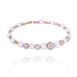 Daily Dazzle Diamond Bracelet with Pearls