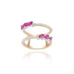 Daily dazzle Diamond Ring with Colored Stones