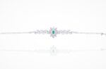 Classic Diamond Bracelet with Emerald