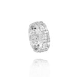Classic Diamond Ring with Baguette Diamond