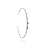 Classic Diamond Bracelet with Emerald