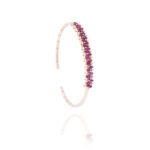Classic Diamond Bracelet with Ruby