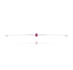 Daily Dazzle Diamond Bracelet with Ruby