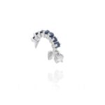 Daily Dazzle Diamond Single Earring with Sapphire