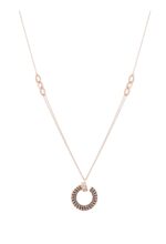 Screw Diamond Necklace with Black Diamond