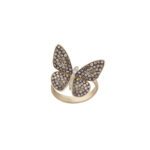 Butterfly Diamond Ring with Fancy Diamond